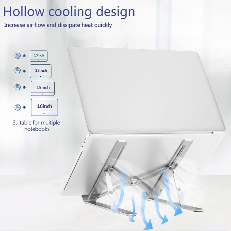 2022 Laptop Di Động Đứng Nhôm Gấp Gọn Xách Tay Hỗ Trợ Laptop Đế Giá Đỡ Khung Điều Chỉnh Phụ Kiện Máy Tính