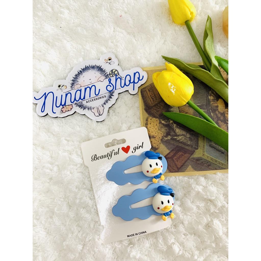 Set 2 - Kẹp tóc sơn mịn hoạt hình siêu yêu - nunam shop