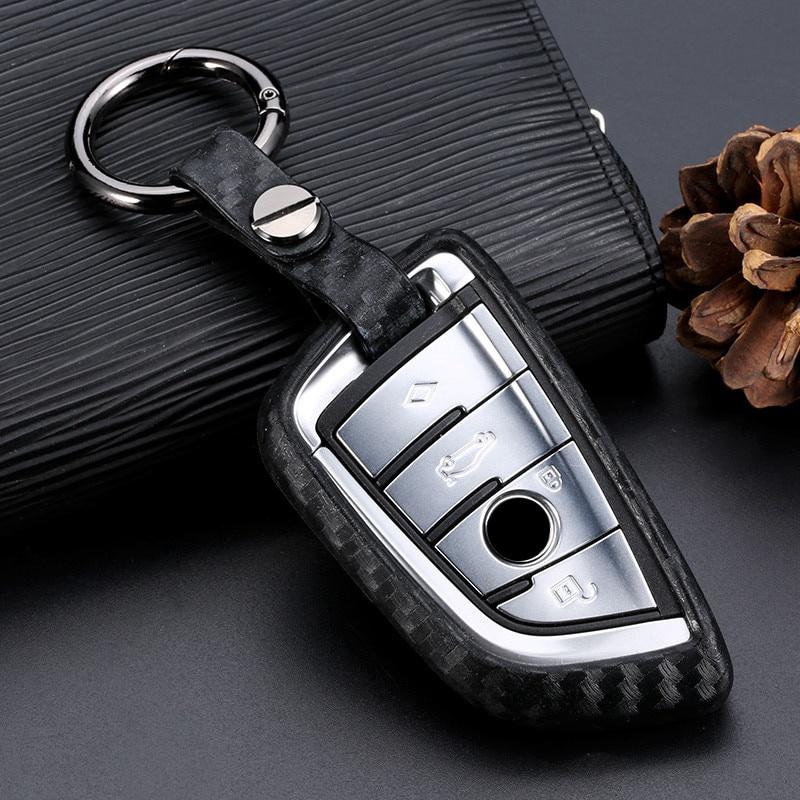 Vỏ Chìa Khóa Điều Khiển Từ Xa Bằng Sợi Carbon Cho Bmw X1 X3 X5 X6 Series 1 2 5 7 F15 F16 E53 E70 E39 F10 F30 G30