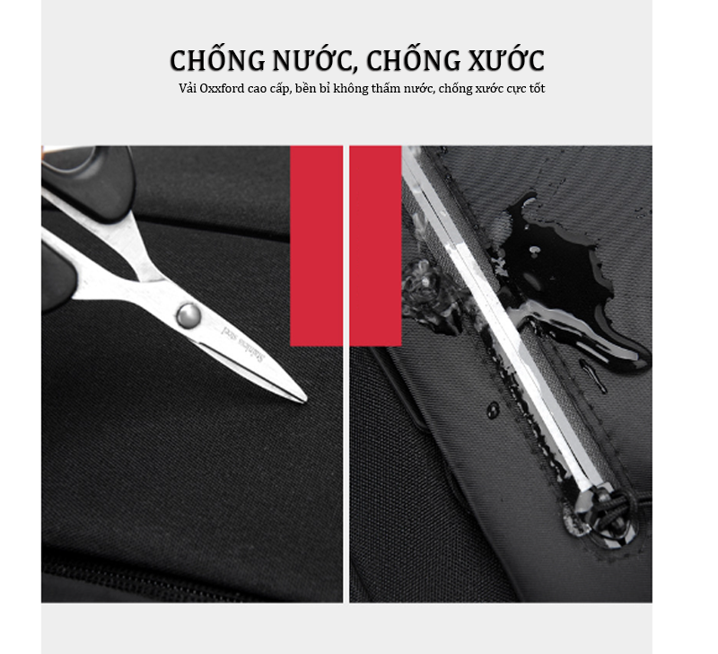 Balo Nam Đa Chức Năng Teement, Đựng Vừa Laptop 15.6 Inch Siêu Nhẹ, Chống Xước , Chống Nước Hiệu Quả - Hàng Chính Hãng