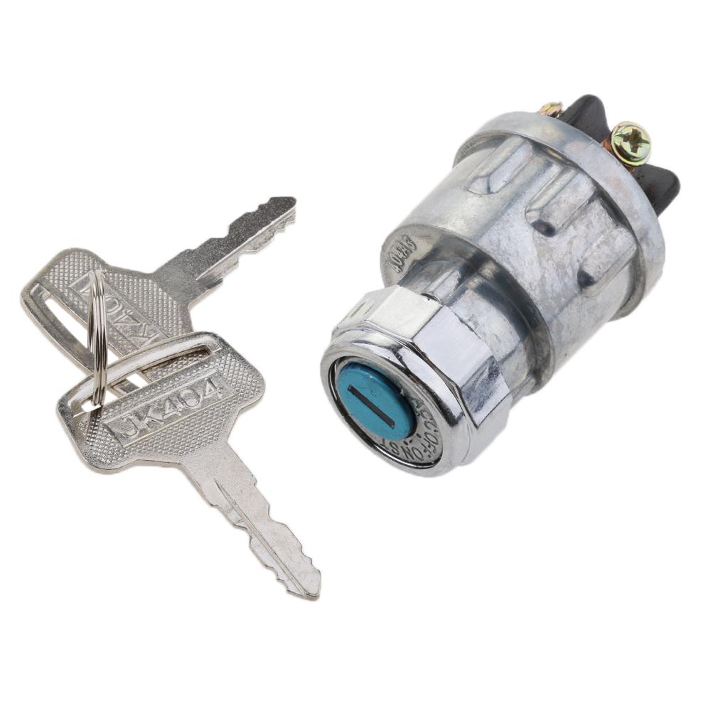 Universal Ignition Cylinder Switch Lock+2 Keys 4-Position for Car Truck