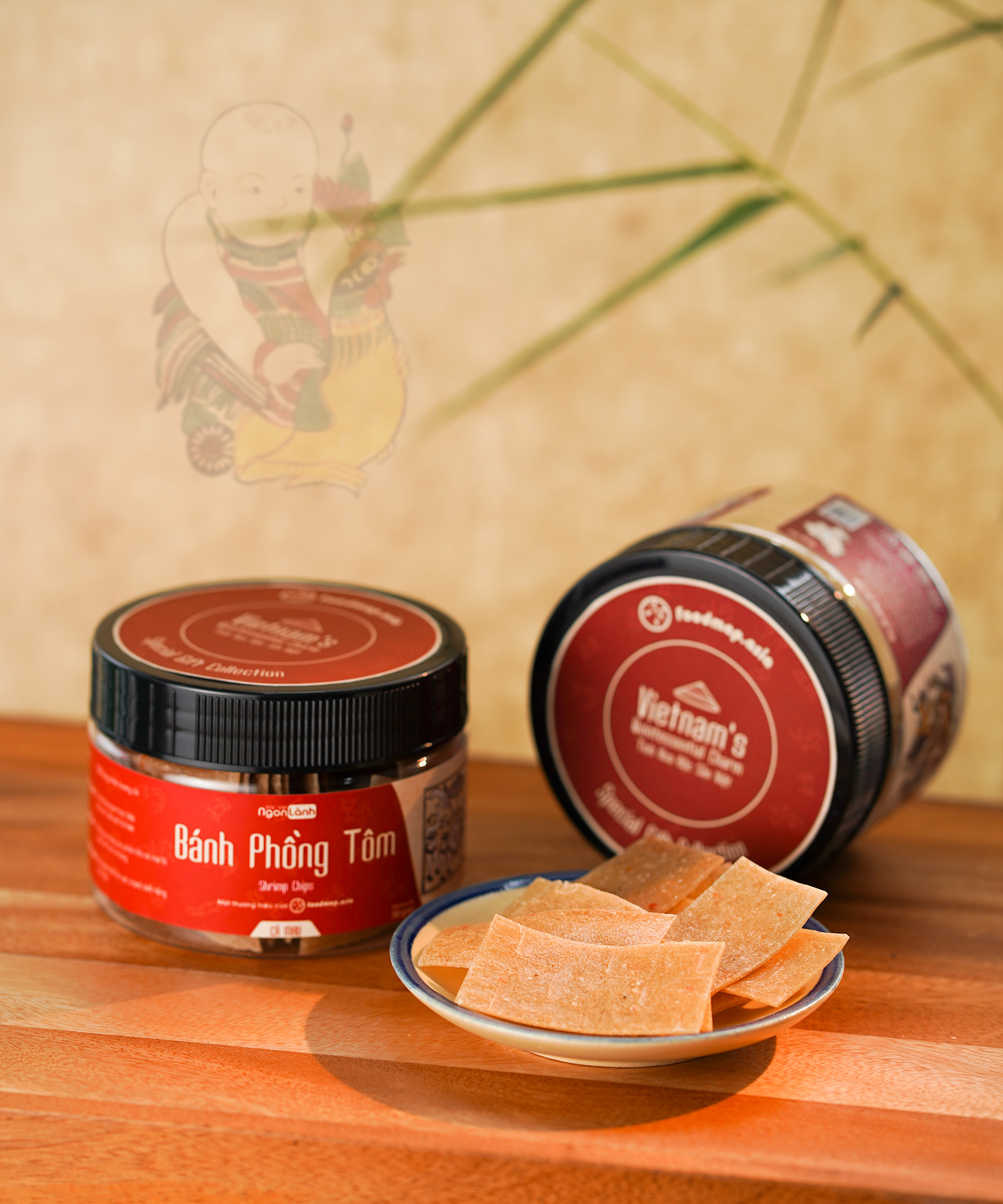 Bánh Phồng Tôm  - Hũ 100g  - Đặc Sản Ngon Lành