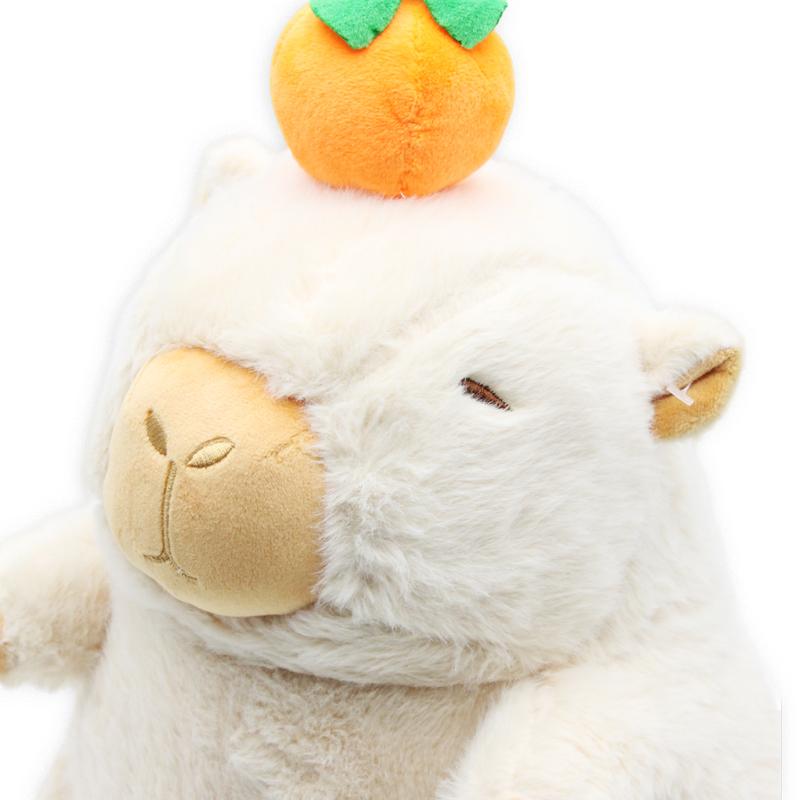 Thú Bông Capybara Đội Trái Cam 30 cm - Nuan Nuan DL24-002