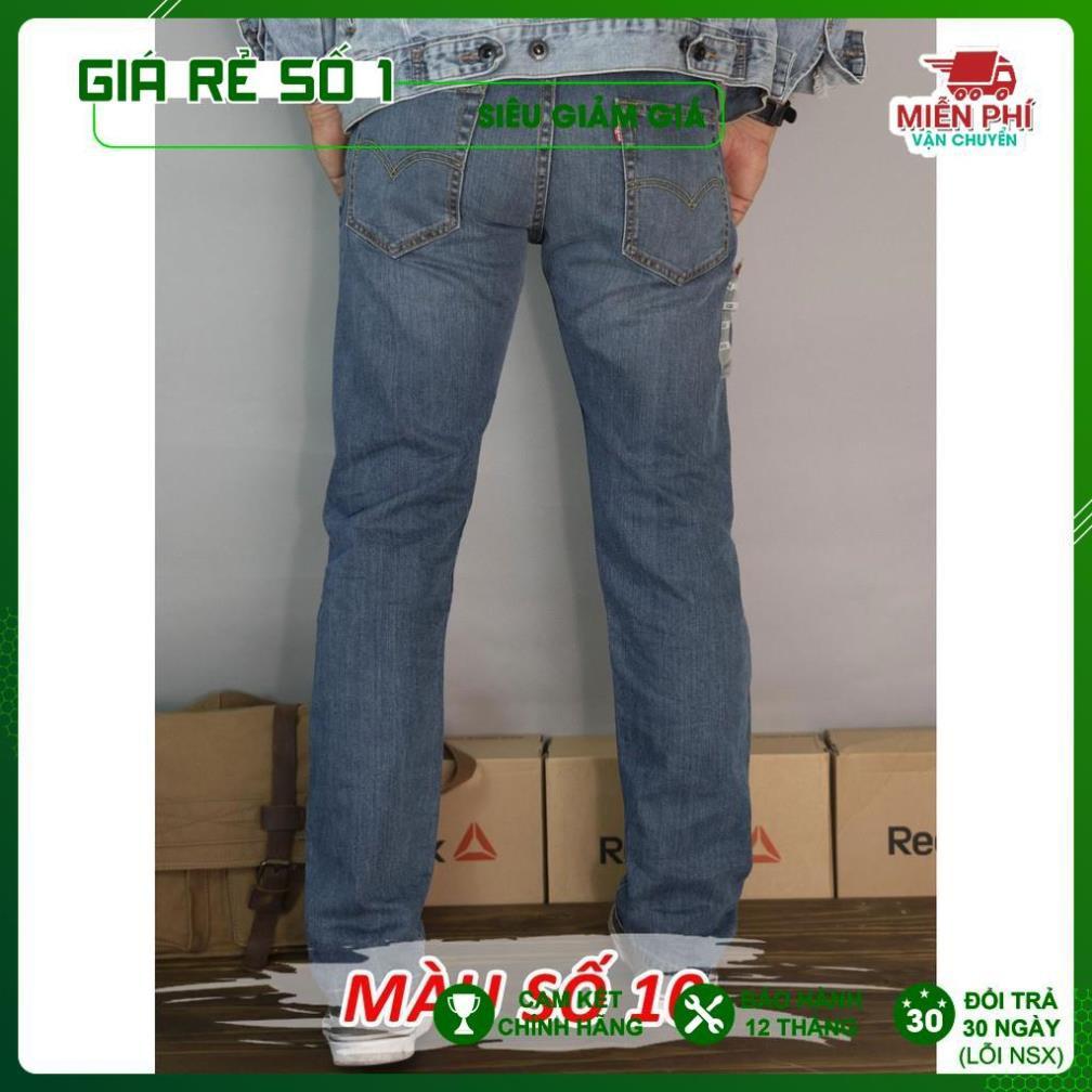 Quần Jean dáng Suông Nam, Made in Cambodia , vải mềm, co giãn, không phai màu, không xổ lông