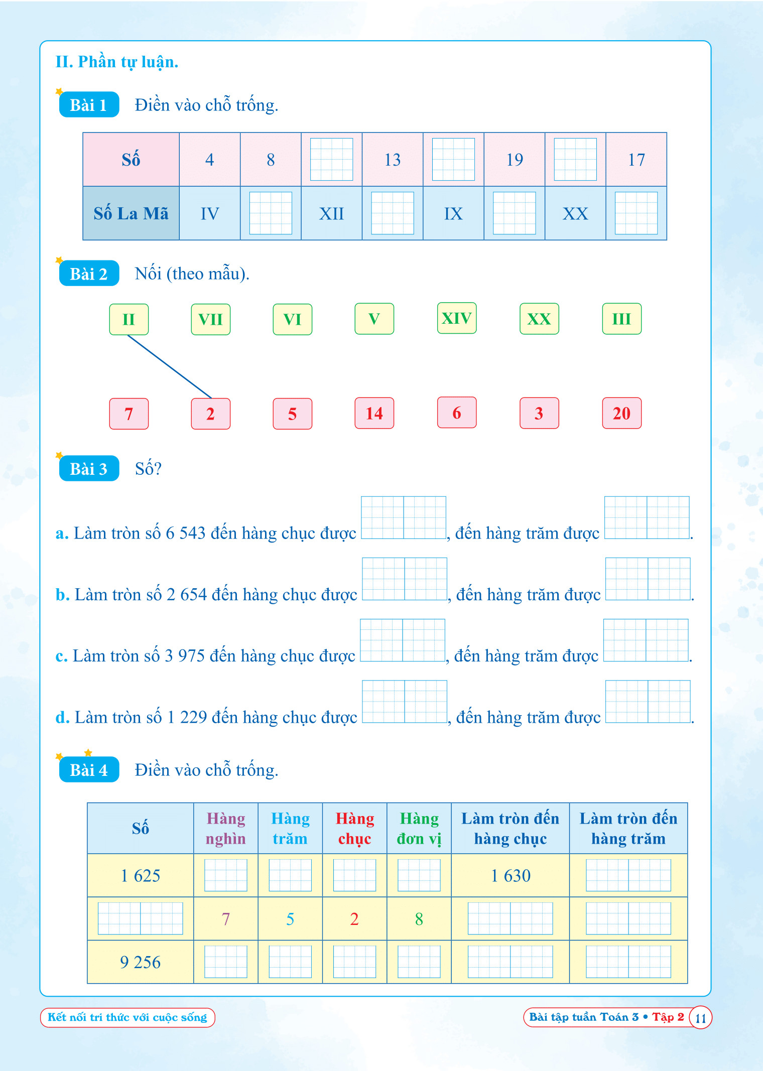 Combo Bài Tập Tuần Toán, Tiếng Việt Lớp 3 - Kết Nối Tri Thức - Học kì 2