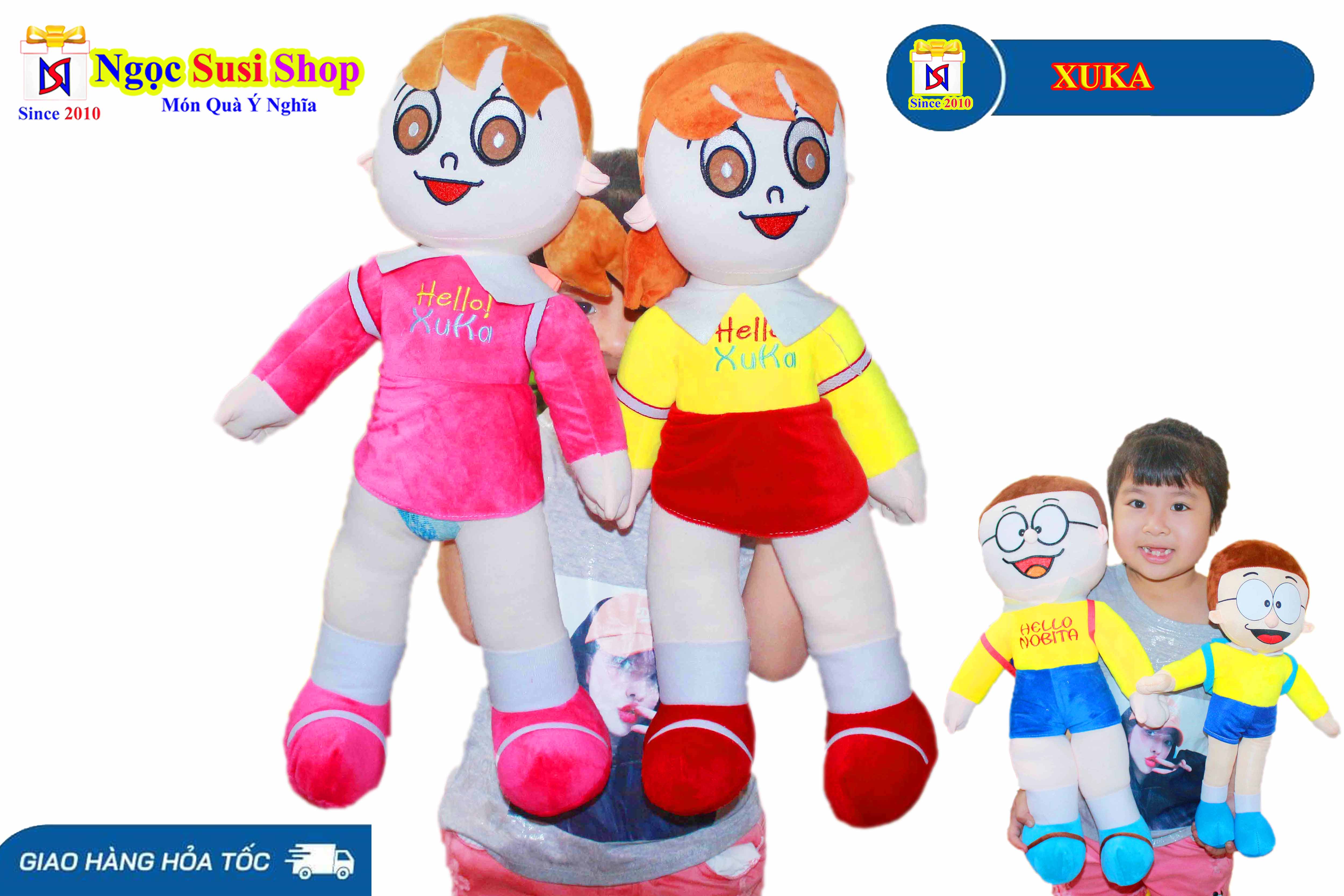 GỐI ÔM NOBITA XUKA SIÊU ĐẸP [MUA CHỌN MẪU SIZE]