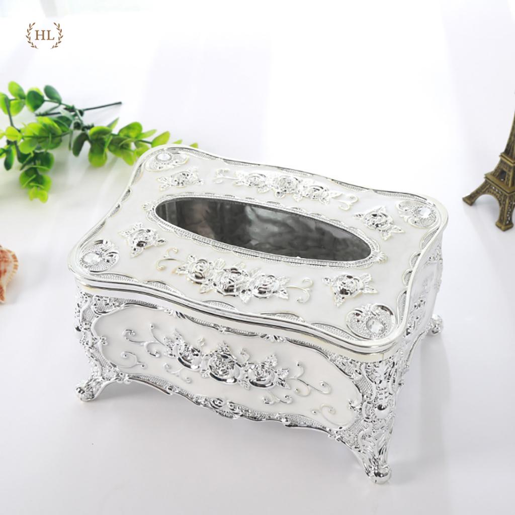 Hộp đựng giấy Hoàng Gia Size Bé | HỘP GIẤY GẤU TRÚC - SIPIAO | Hộp đựng giấy đính đá chế tác thủ công