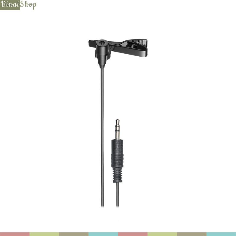 Audio Technica ATR3350XIS - Micro Gài Áo Cho Máy Ảnh, Máy Quay, Có Giắc Chuyển Cho Điện Thoại TRRS Android- Hàng chính hãng