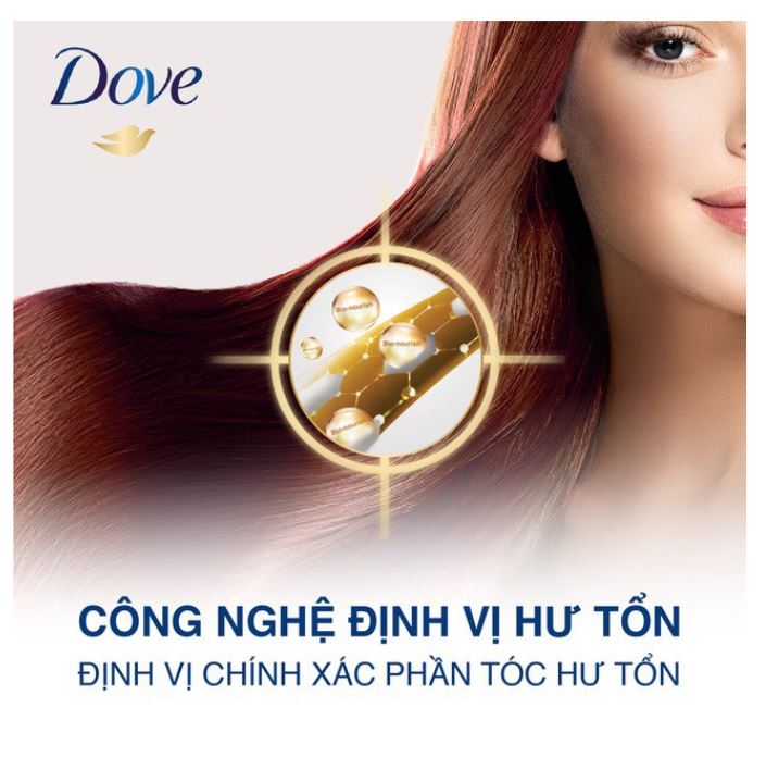 COMBO 2 Chai dầu gội Dove Phục hồi Hư tổn 1400g