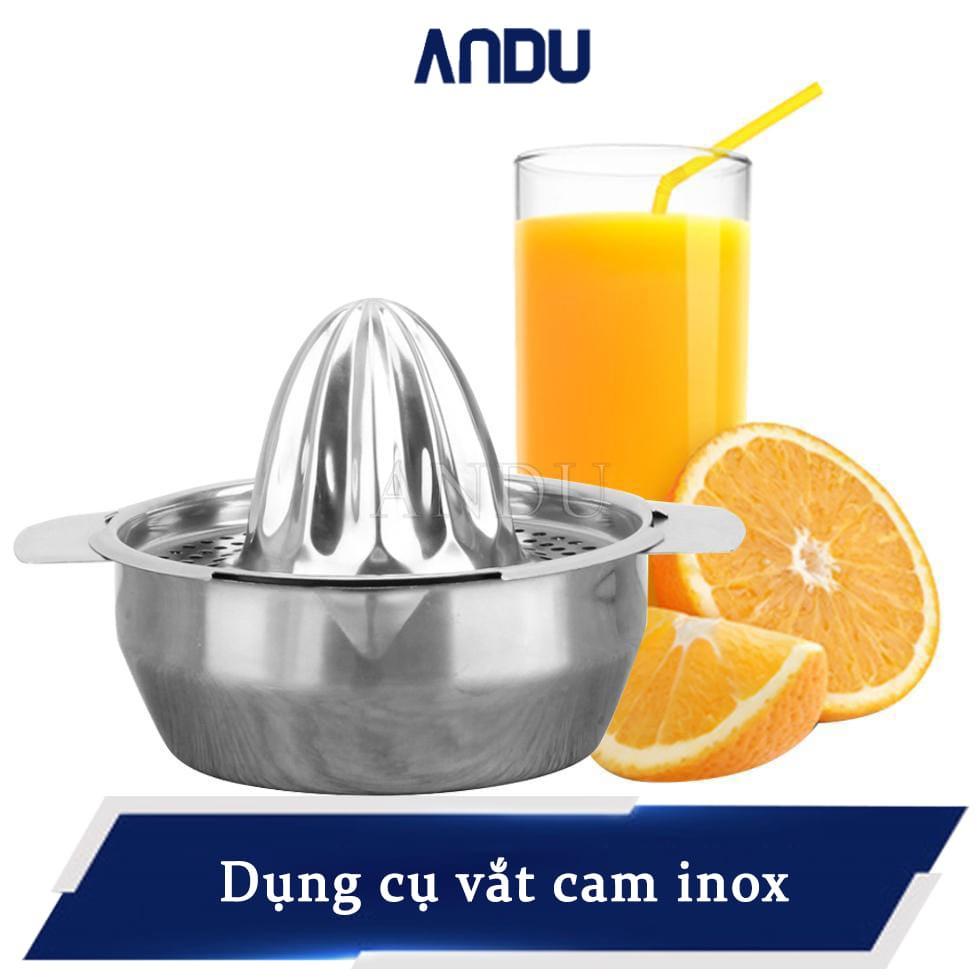 Bộ Vắt Cam INOX Tiện Dụng, Nắp Vắt Cam Kèm Ca Đong Định Mức