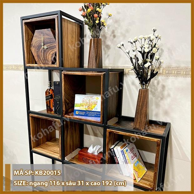 Kệ Gỗ Trang Trí Phòng Khách - KB20015