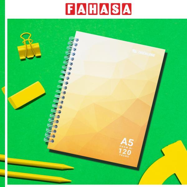 Sổ Lò Xo A5 Chấm 120 Trang 100gsm - Thiên Long MB-017 - Màu Vàng