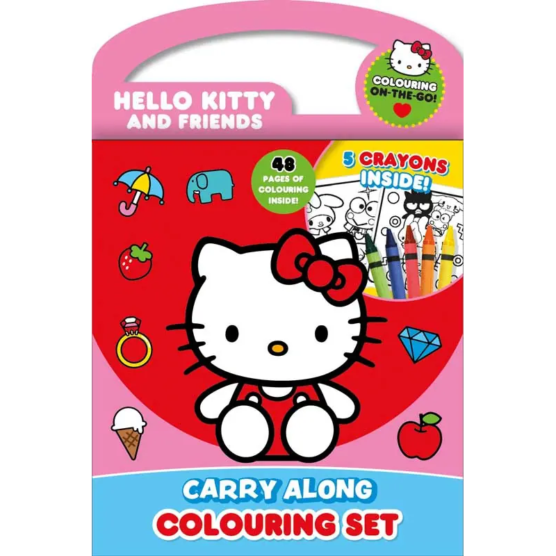 Sách Hello Kitty Carry Along Colouring Set