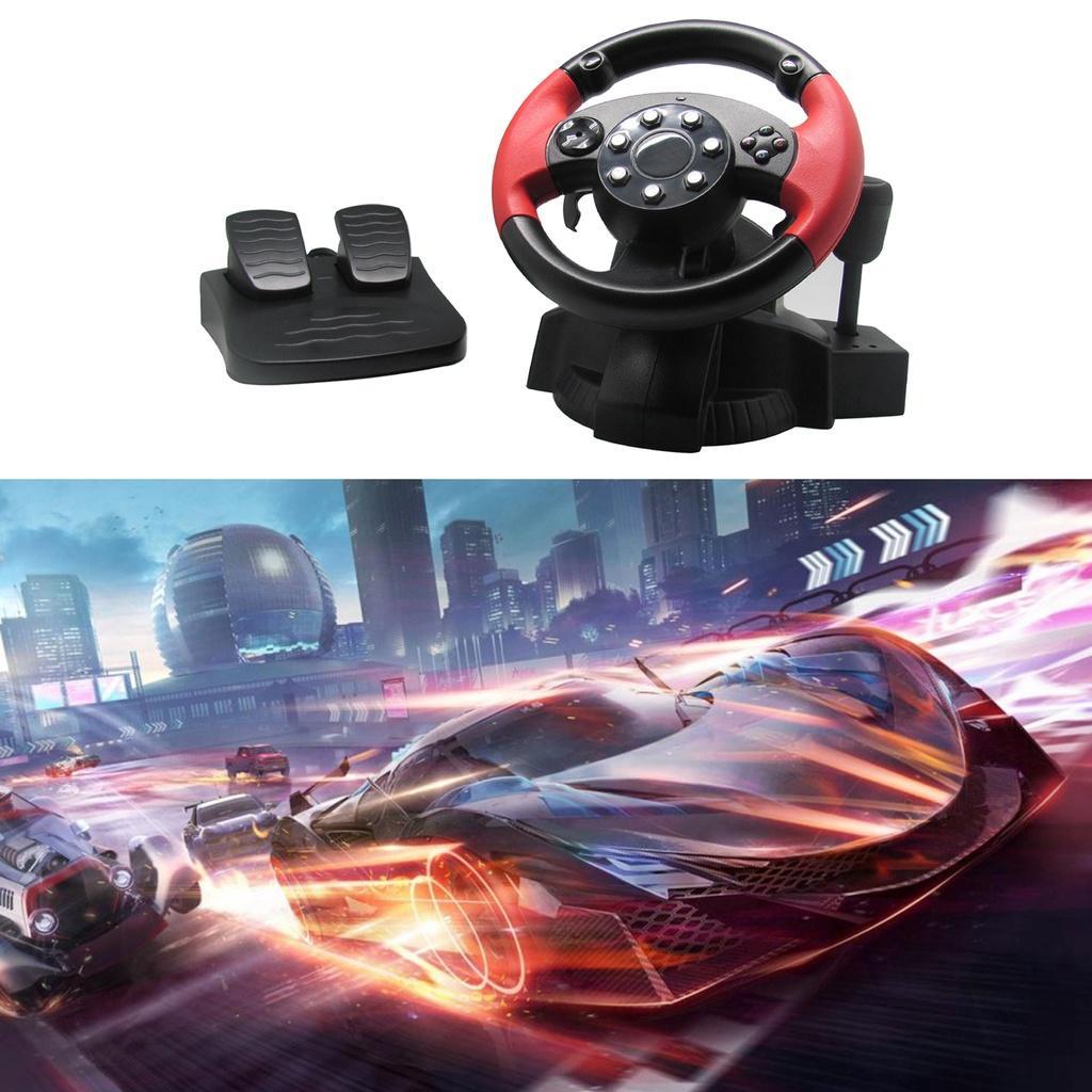 Bộ vô lăng & bàn đạp có giả lập cho chơi game đua xe trên PC