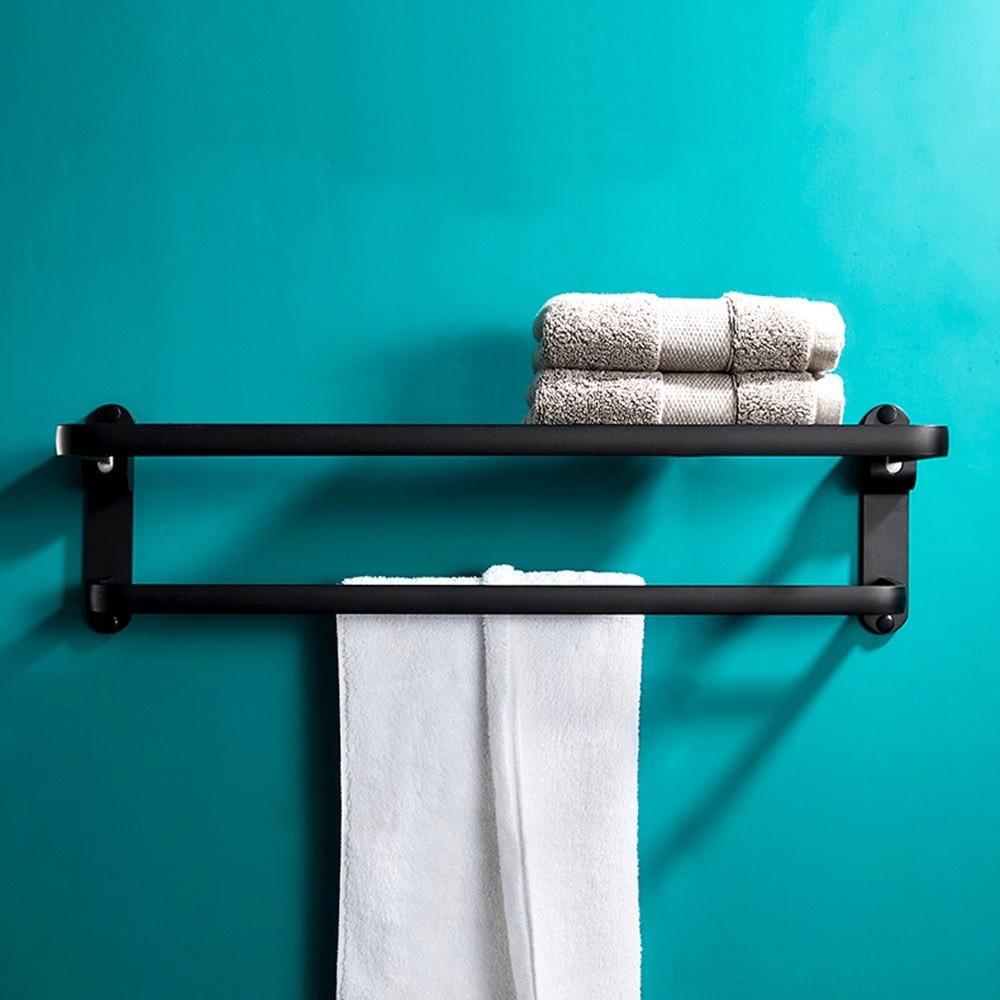 Giá Treo Khăn Nhà Tắm Cao Cấp Phong Cách Bắc Âu, Dán Tường Tiện Dụng, Không Khoan Đục
