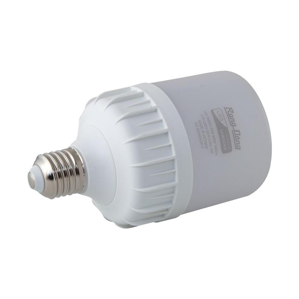 Đèn LED BULB TRỤ 20W Rạng Đông, Chip LED Sam Sung