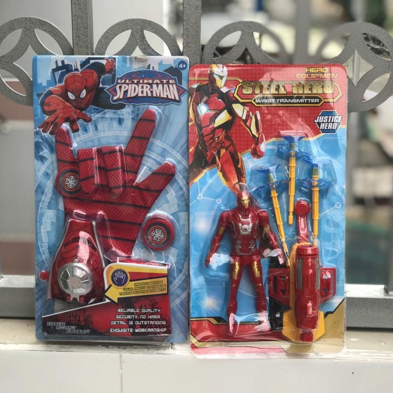 Găng tay người nhện trẻ em siêu nhân bắn đĩa trẻ em Nhân Vật Spiderman