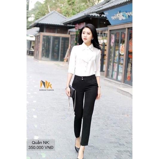 Quần baggy cơ bản công sở cao cấp NK