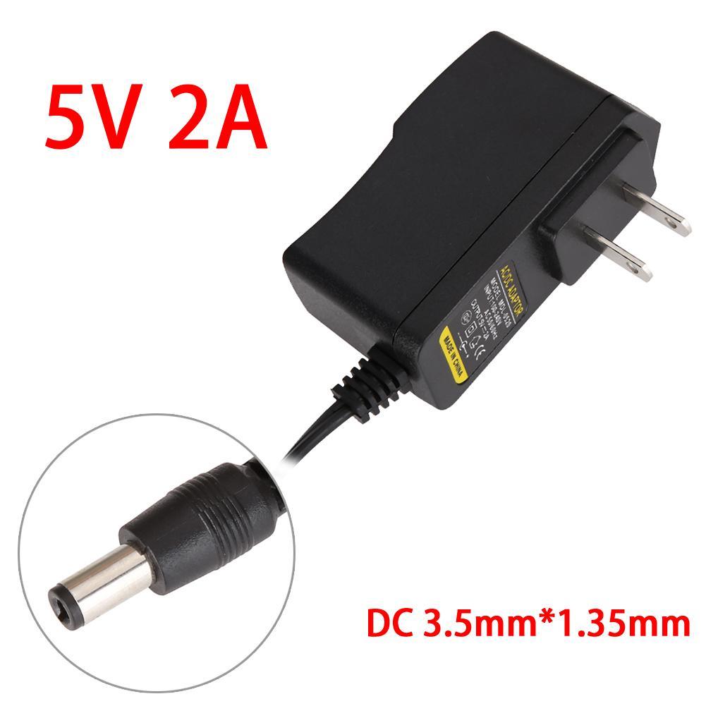 AC 110-240V Sang DC 5V 2A Cắm Tường Adapter Sạc 3.5Mm * 1.35Mm bộ Chuyển Đổi Nguồn Điện Chuyển Đổi Tiêu Chuẩn Âu/EU/Anh/Mỹ