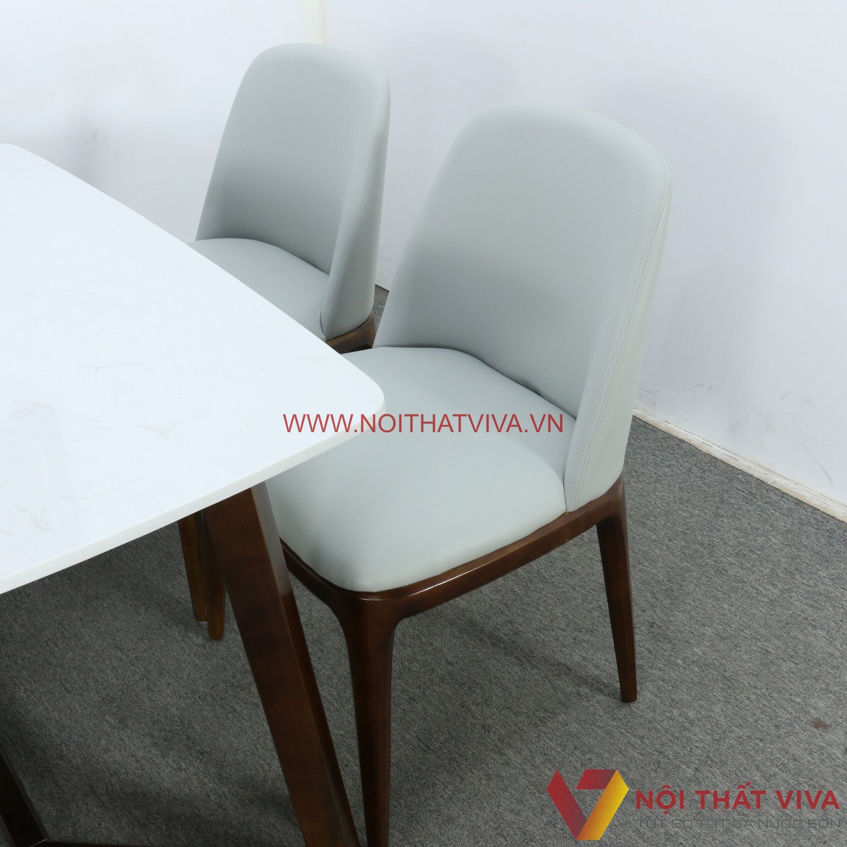 Bộ Bàn Ăn Concorde Ghế Grace Gỗ Cao Su Mặt Đá Hoa Cương Cao Cấp Giá Rẻ