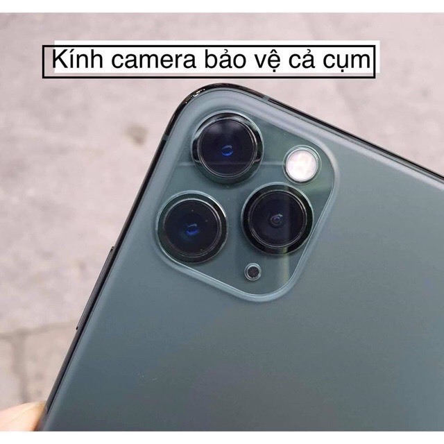 Cường Lực Camera 9H Dành Cho iPhone 11, 11Pro - 11Pro Max - Kèm Bộ Khăn Lau