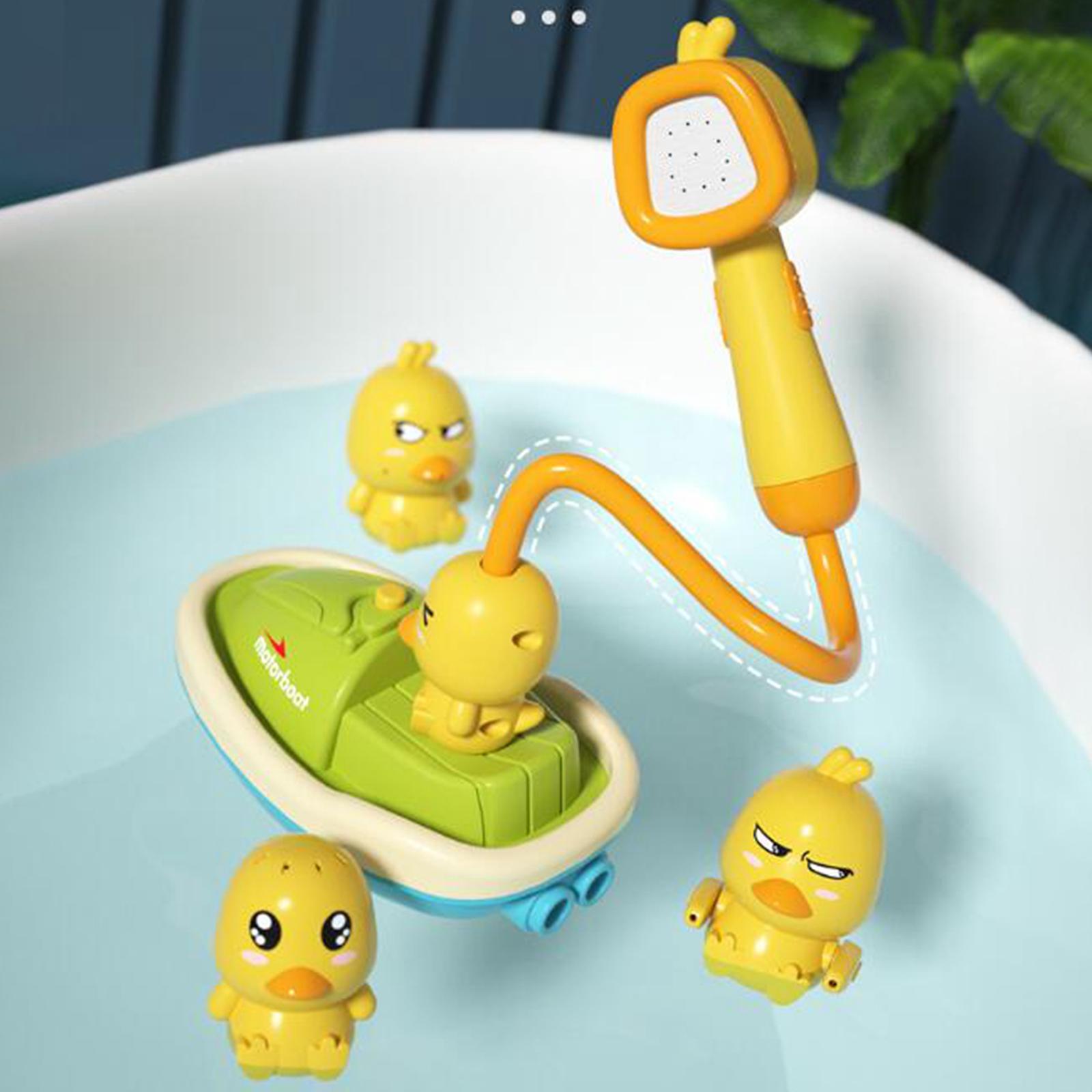 Bath Toys Cute Duck,Electric Water Spray Bathroom Bathing Toys,Kids Bath and Shower Bathtubs Interactive Children Gifts