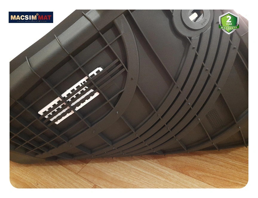 Thảm lót sàn xe ô tô Hyundai Palisade Nhãn hiệu Macsim 3W chất liệu nhựa TPE đúc khuôn cao cấp - màu đen