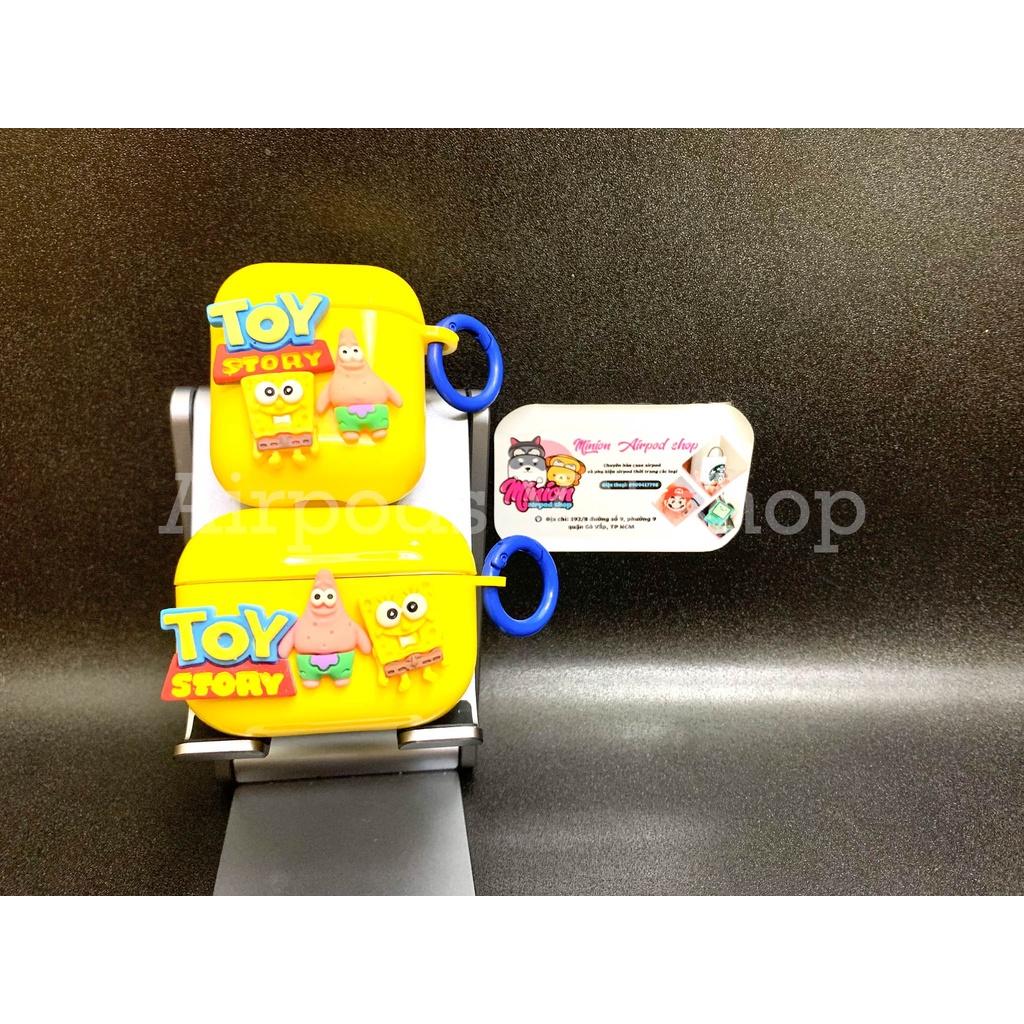 Bao Case Ốp dành cho Airpods 1/2 và Airpods Pro toy story vàng hình đẹp cao cấp