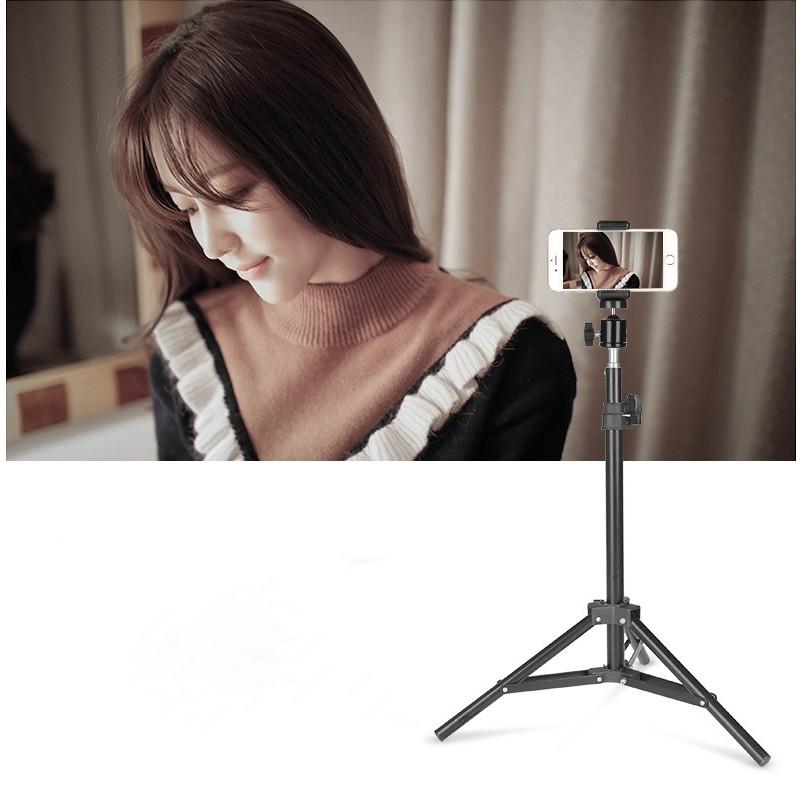 Cây kẹp điện thoại chân máy ảnh máy quay livestream tiktok tăng giảm được chiều cao có kèm kẹp điện thoại 3H05