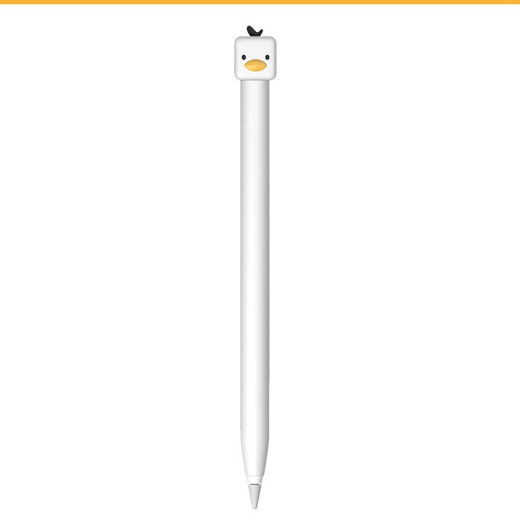 Ốp silicon bảo vệ cho bút Apple Pencil 2 Hình Chú Vịt Cute Duck