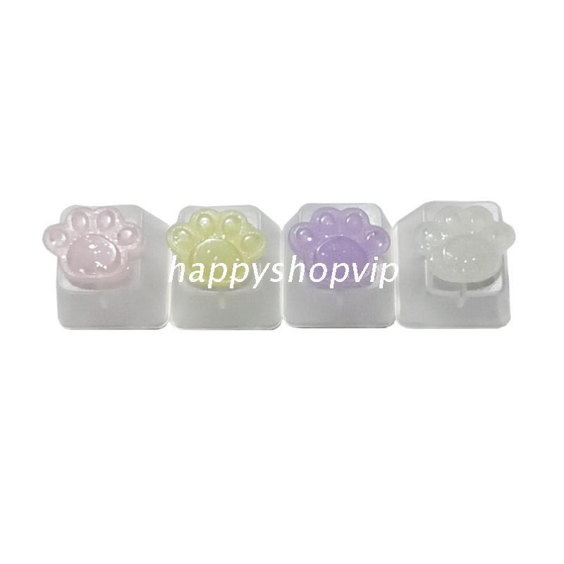 HSV Keycap Games Backlit Cat Paw DIY Key Cap Mechanical Keyboards Keycaps for Mechanical Keyboards R4 Height Cherry Mx Axis