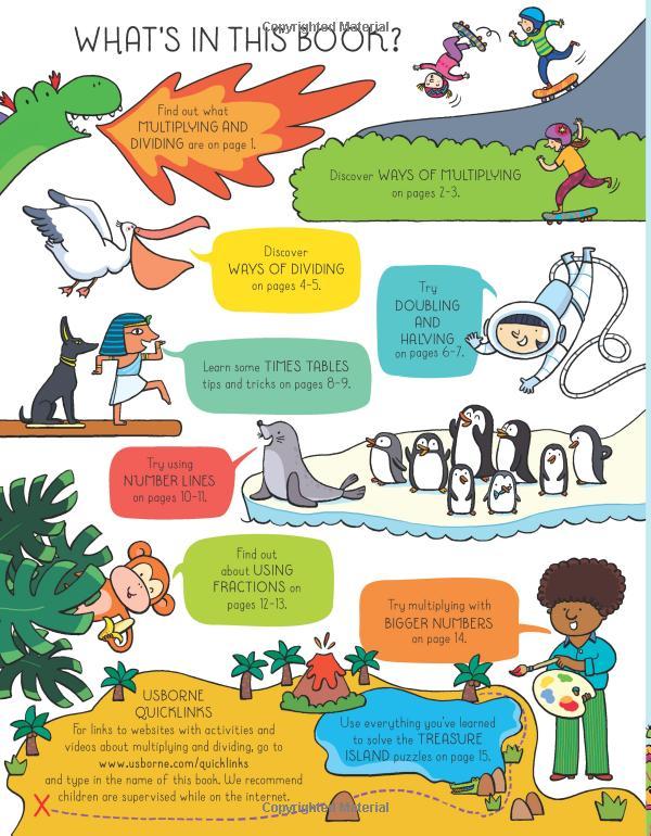 Usborne Lift the flap multiplying and dividing