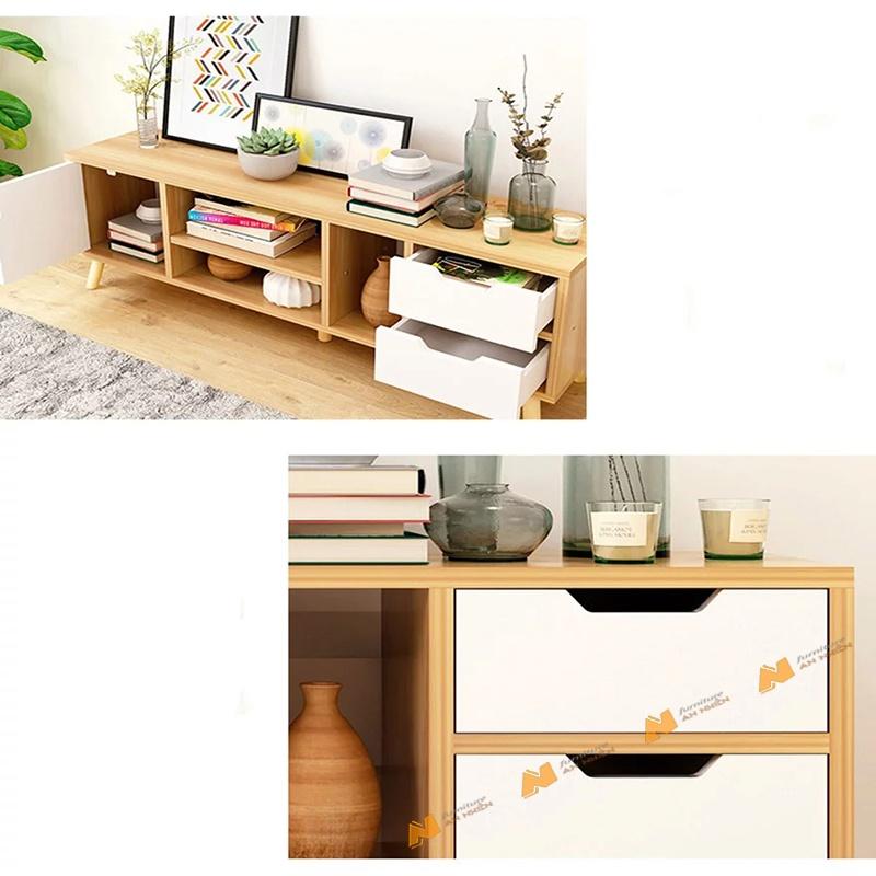 Made in VN Kệ tivi phòng khách gỗ mdf 17mm công ty Mộc Phát độ bền trên 30 năm hiện đại A056