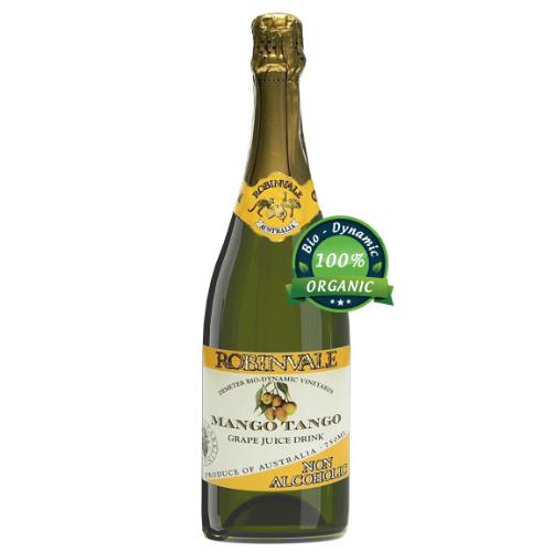 Vang sủi Robinvale Grape Sparkling 750ml - Không Cồn Organic - Mango (Xoài)