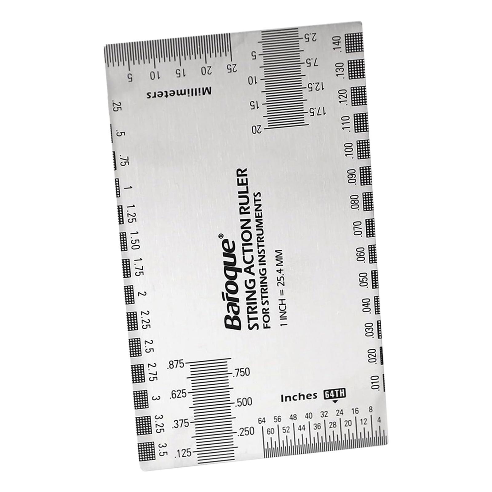 String Action Gauge Ruler Measuring Tool for Mandolin Ukulele
