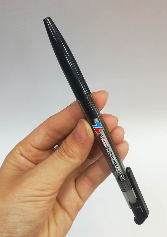 Bút Bi Thiên Long TL-023 ( Xanh+Đen+Đỏ ) - Đen