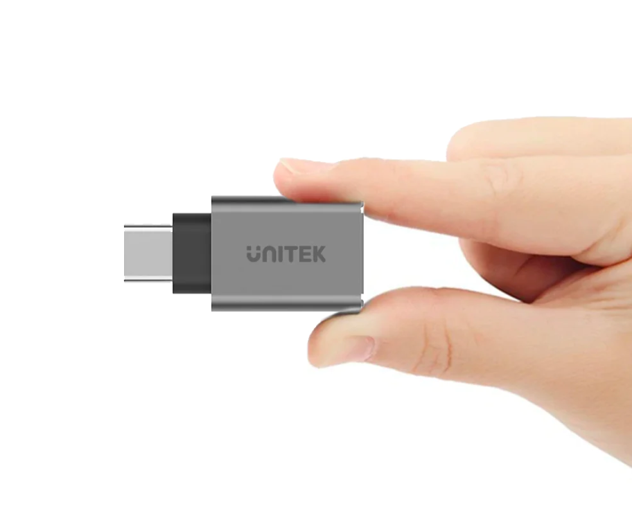 Đầu chuyển USB type C sang USB 3.0 Unitek chất liệu nhôm chuyển ngõ cắm usb type c thành ngõ usb - Hàng chính hãng