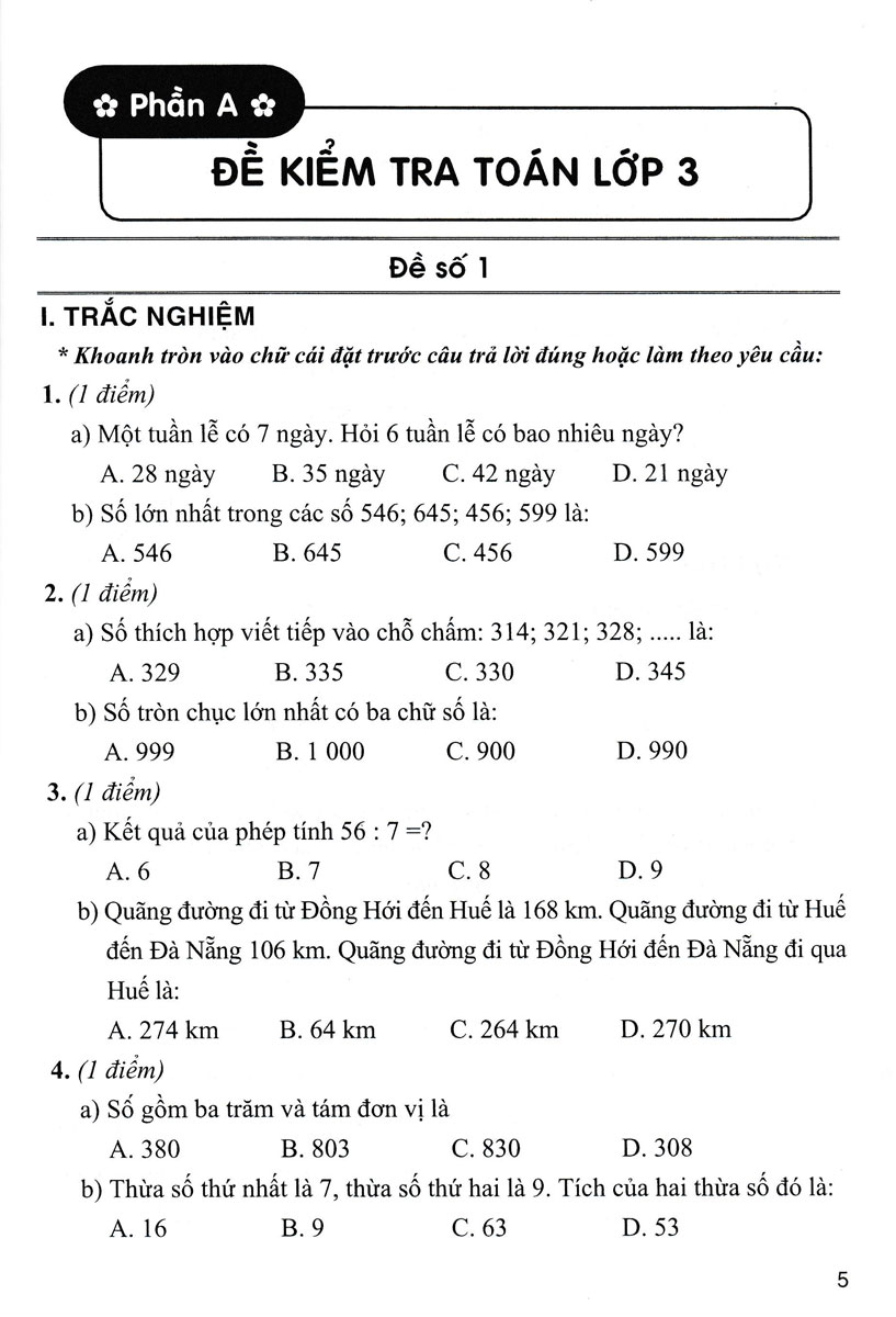 Sách tham khảo_Bộ Đề Kiểm Tra Môn Toán Lớp 3 (Dùng Kèm SGK Kết Nối)_HA