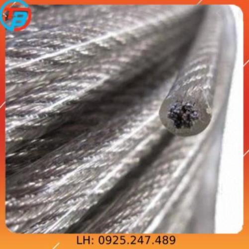 Dây cáp khóa xe bọc nhựa Phi 8mm - Dài 10 mét CÁP THÉP Thái Bình VinàN