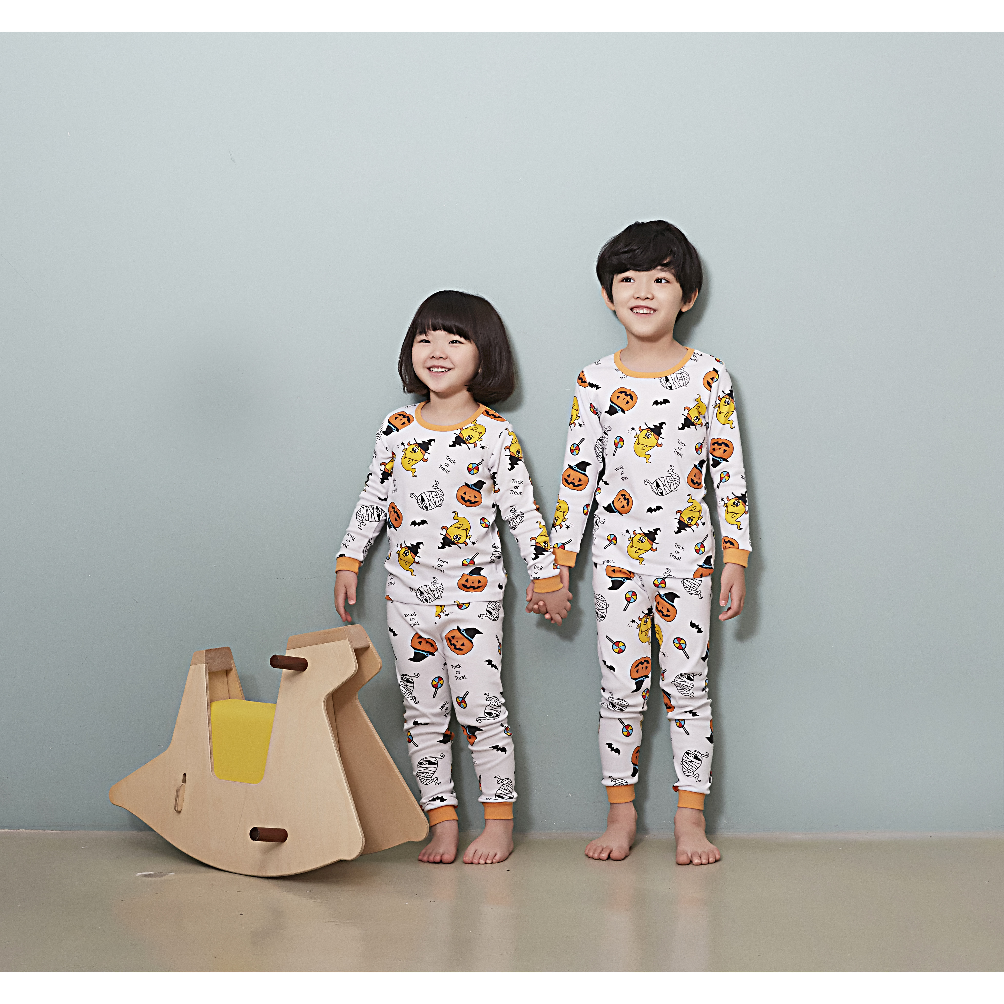 Bộ dài cho bé Olomimi Hàn Quốc Happy Halloween  FW20 - 100% cotton