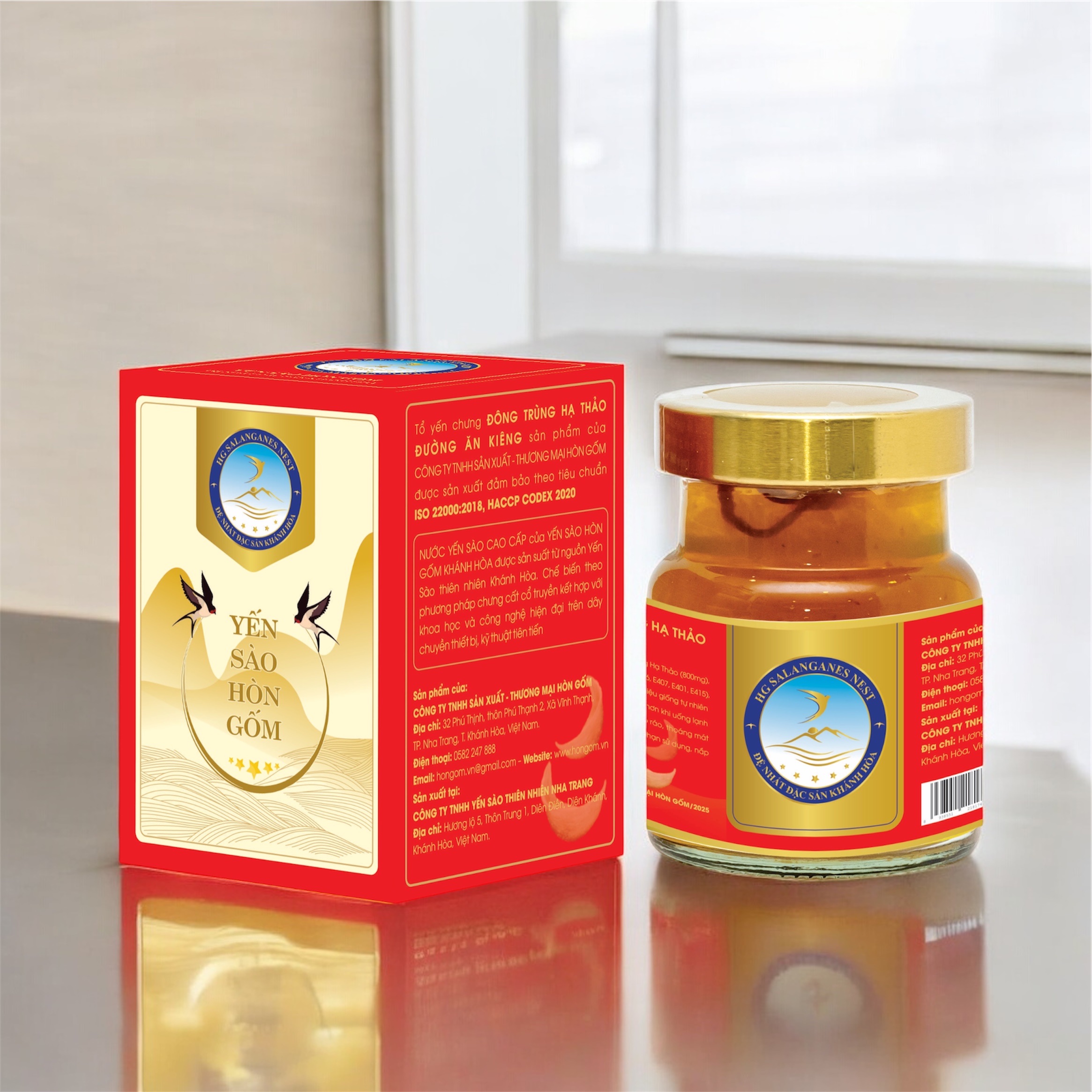 [Combo 30 Hũ] Tổ Yến Chưng Đông Trùng Hạ Thảo (Ăn Kiêng) - Yến Sào Hòn Gốm Chính Hiệu Khánh Hoà - HGK NEST