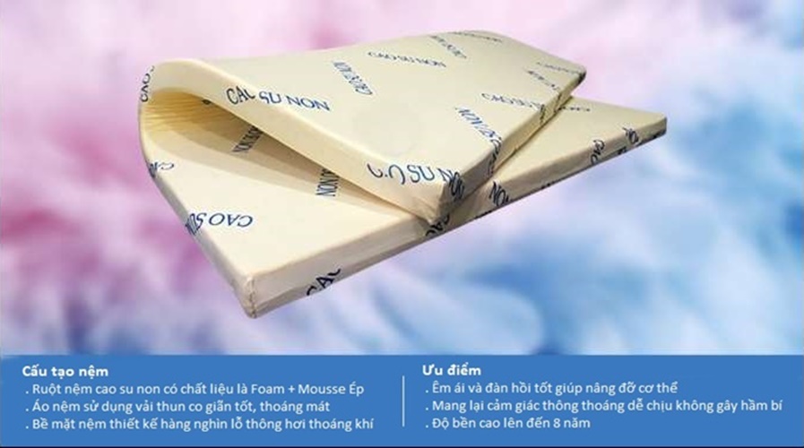 Nệm Cao Su Non Xuất Khẩu Cao Cấp