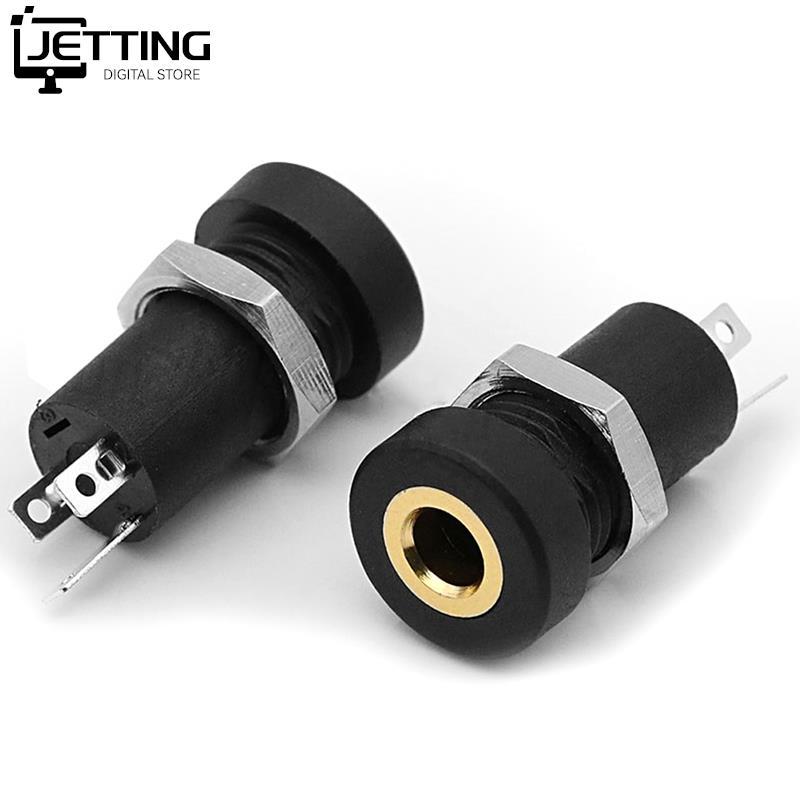 PJ392A Ổ cắm giắc cắm âm thanh 3,5 mm Bảng điều khiển hàn âm thanh nổi 3 cực Gắn kết vàng có đai ốc PJ-392A Tai nghe 3/4 chân Đầu nối ổ cắm nữ Màu sắc: 3 chân 1pc
