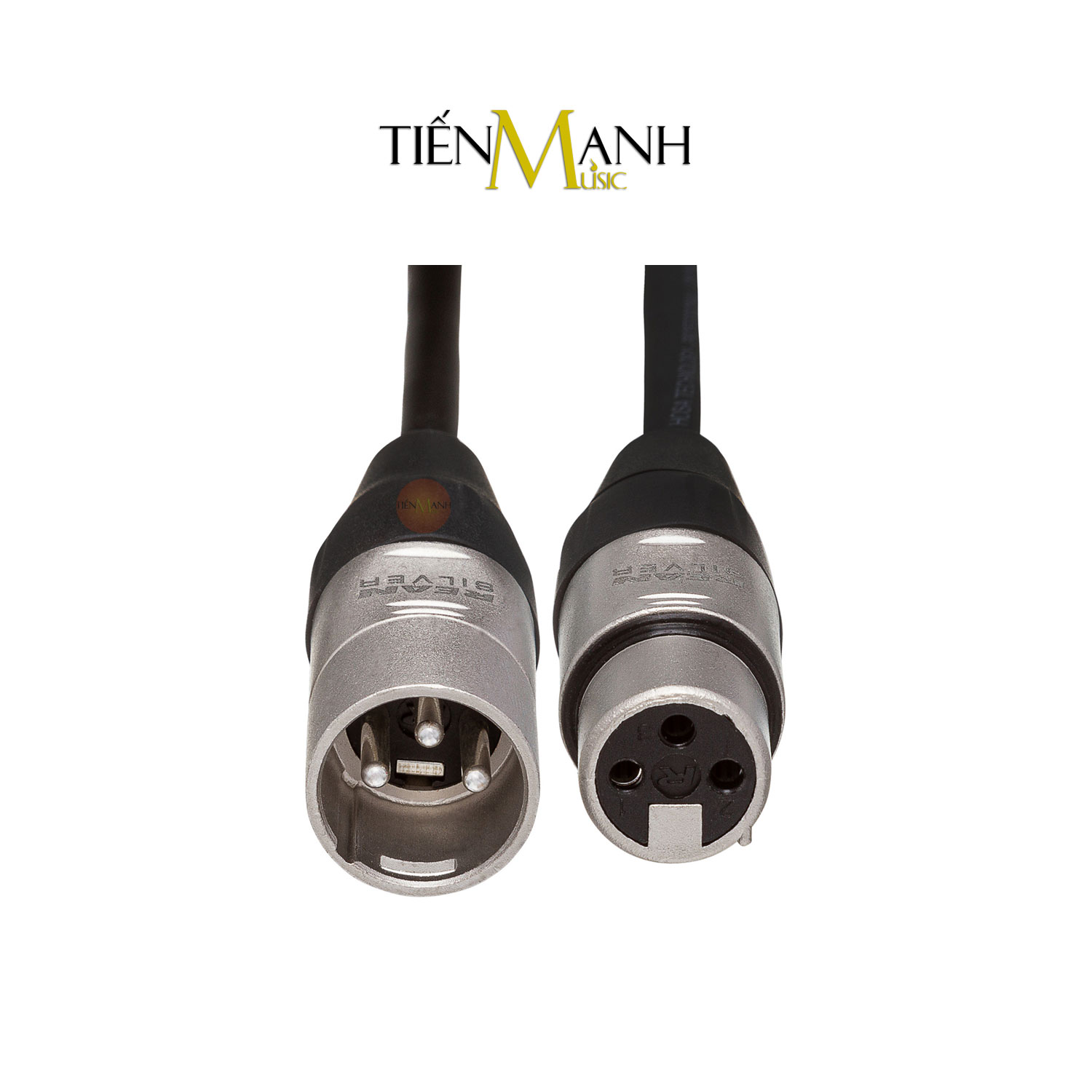 Dây Cáp Tín Hiệu Hosa XLR Pro REAN 2 Đầu Canon XLR Balanced HXX-001.5, 003, 005, 010, 015, 020, 030, 050, 100 Cable Đực sang Cái XLR3F to XLR3M Hàng Chính Hãng - Kèm Móng Gẩy DreamMaker