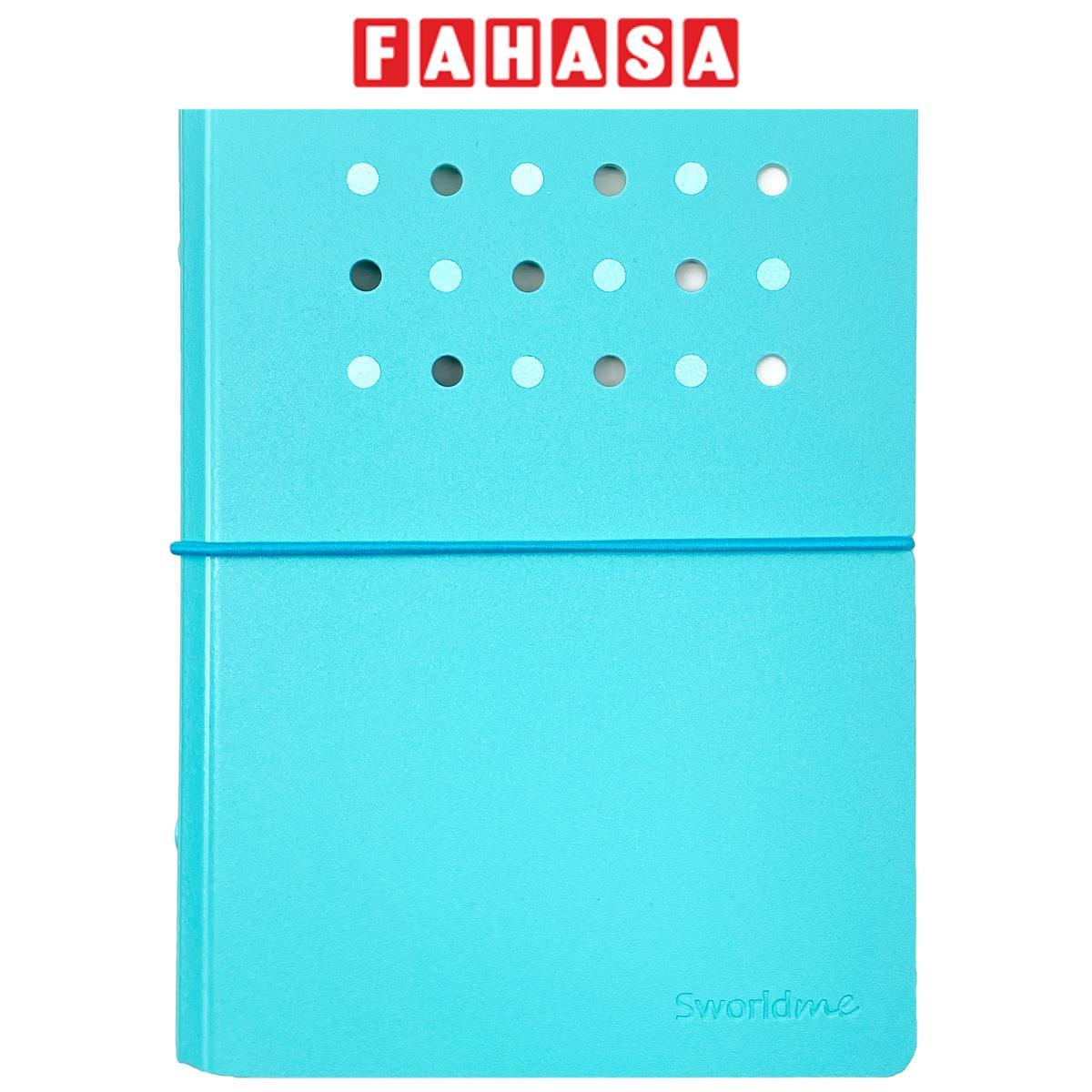 Sổ Còng Trang Trí A6 Bìa Cứng - 80 Trang 4 Lỗ - Sworld ST6188-BU - Blue