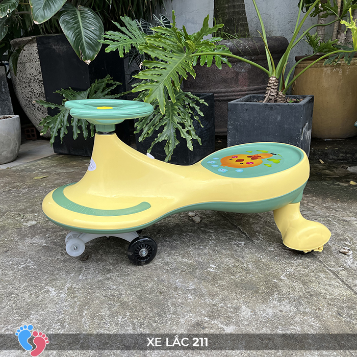 Xe lắc có đèn có nhạc, có đèn cho bé, tải trọng cao BABY PLAZA SC-211