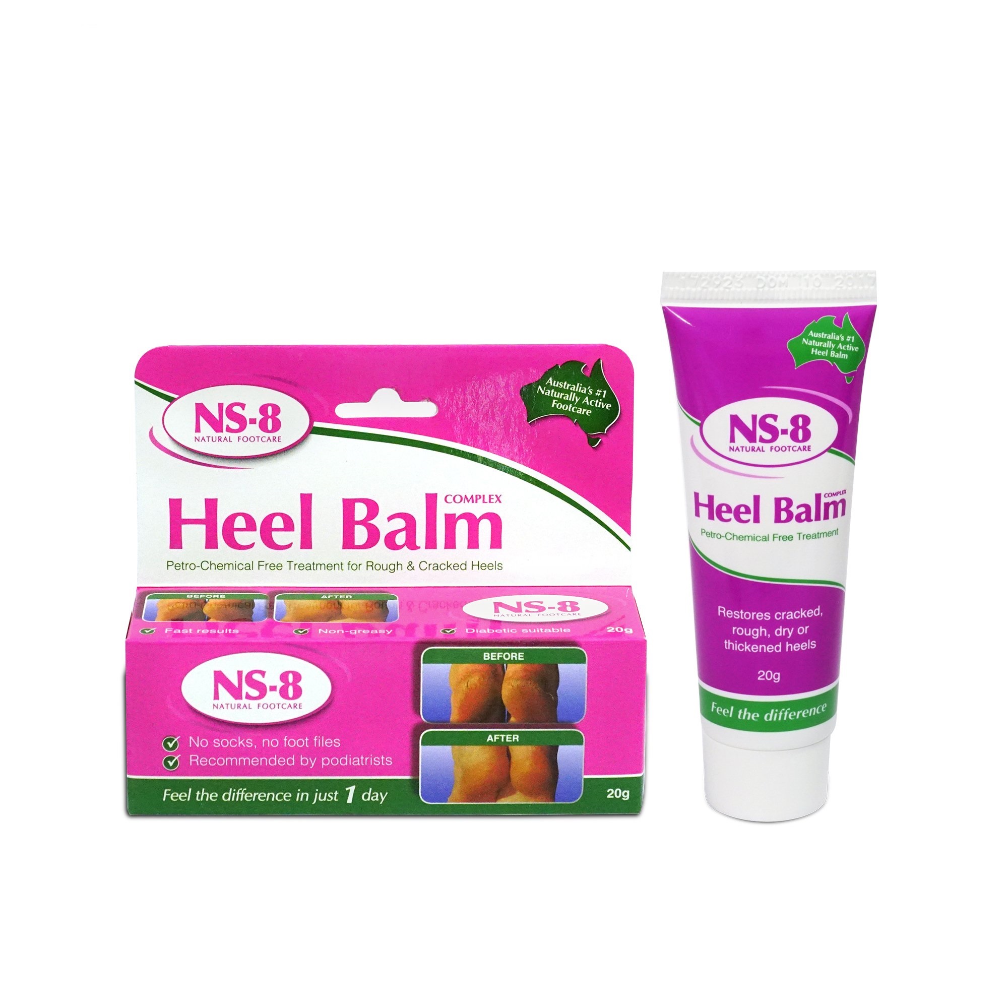 [ MUA 1 TẶNG 1] Date 12.2024 Kem Hỗ Trợ Trị Nứt Gót Chân NS-8 Heel Balm Complex (20g)