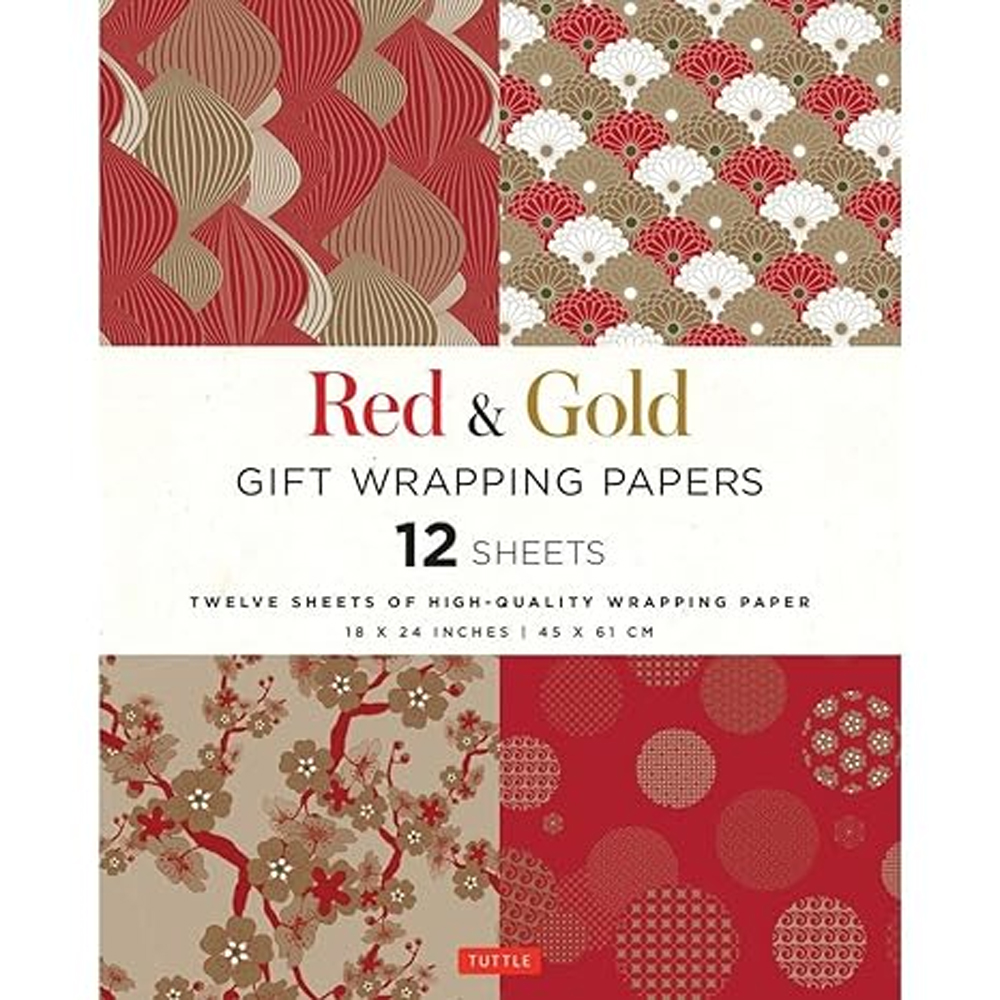 Red &amp; Gold Gift Wrapping Papers