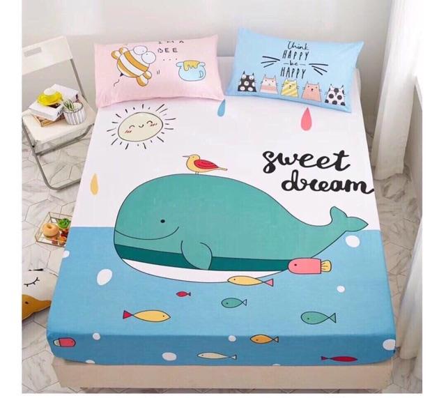 Ga gối cotton 3 món hình siêu ngộ nghĩnh