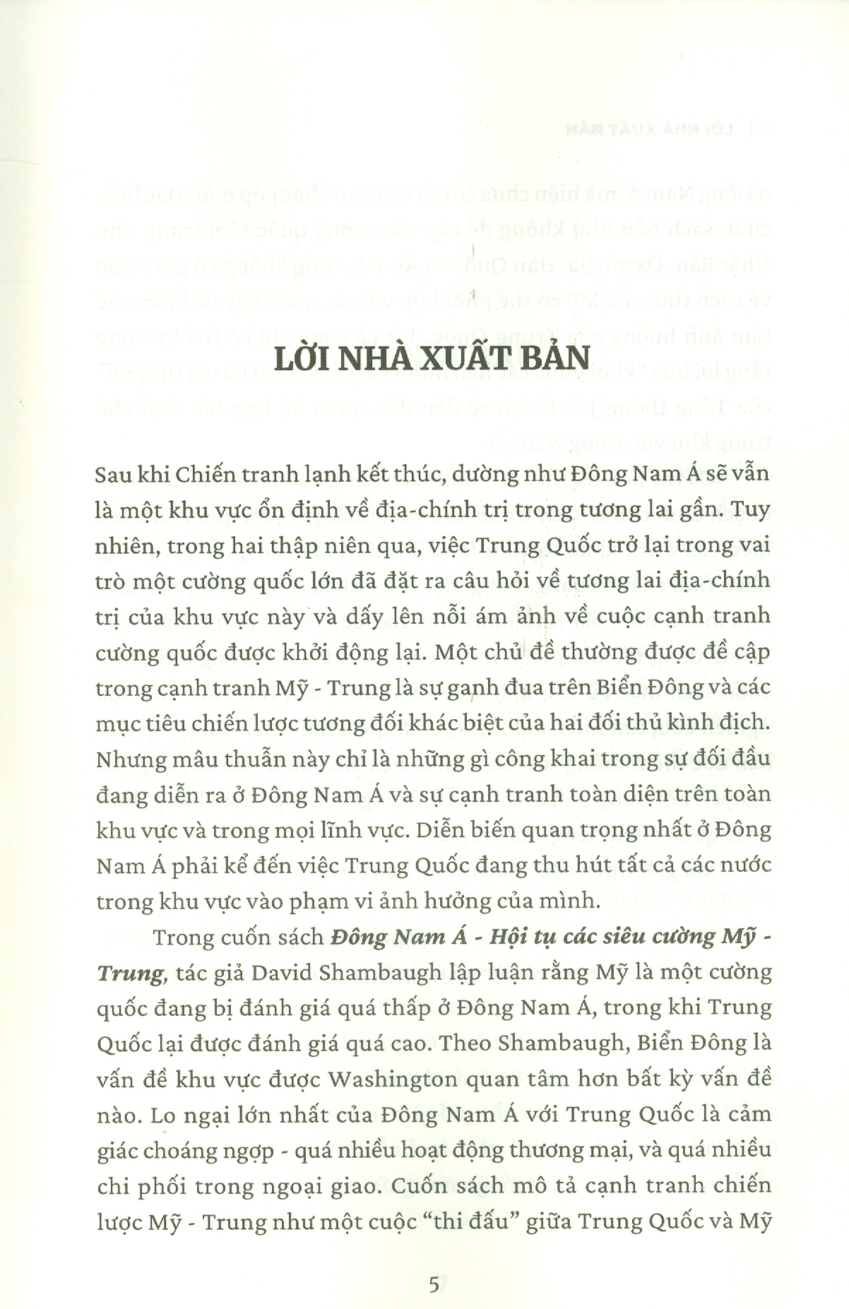 Sách - Đông Nam Á Hội tụ các siêu cường Mỹ Trung